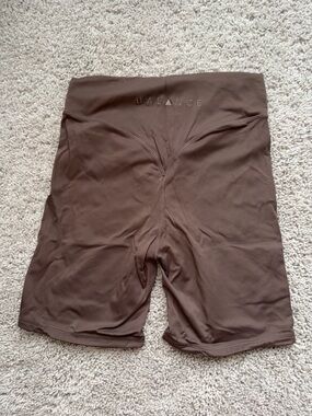 Balance Athletica Brown High-Waist Athletic Shorts